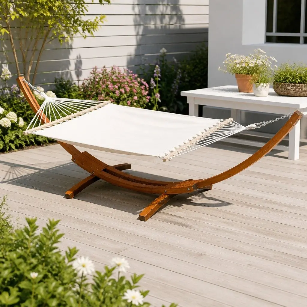 2-Person Hammock Bed with Timber Frame