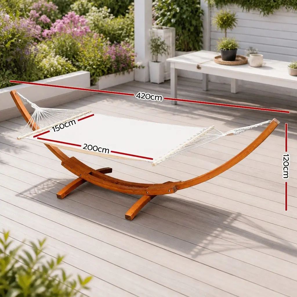 2-Person Hammock Bed with Timber Frame