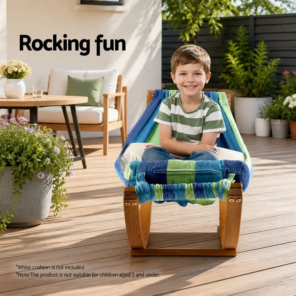 Timber Hammock Bed Outdoor Camping Rocking Single Person Relax Swing Stand