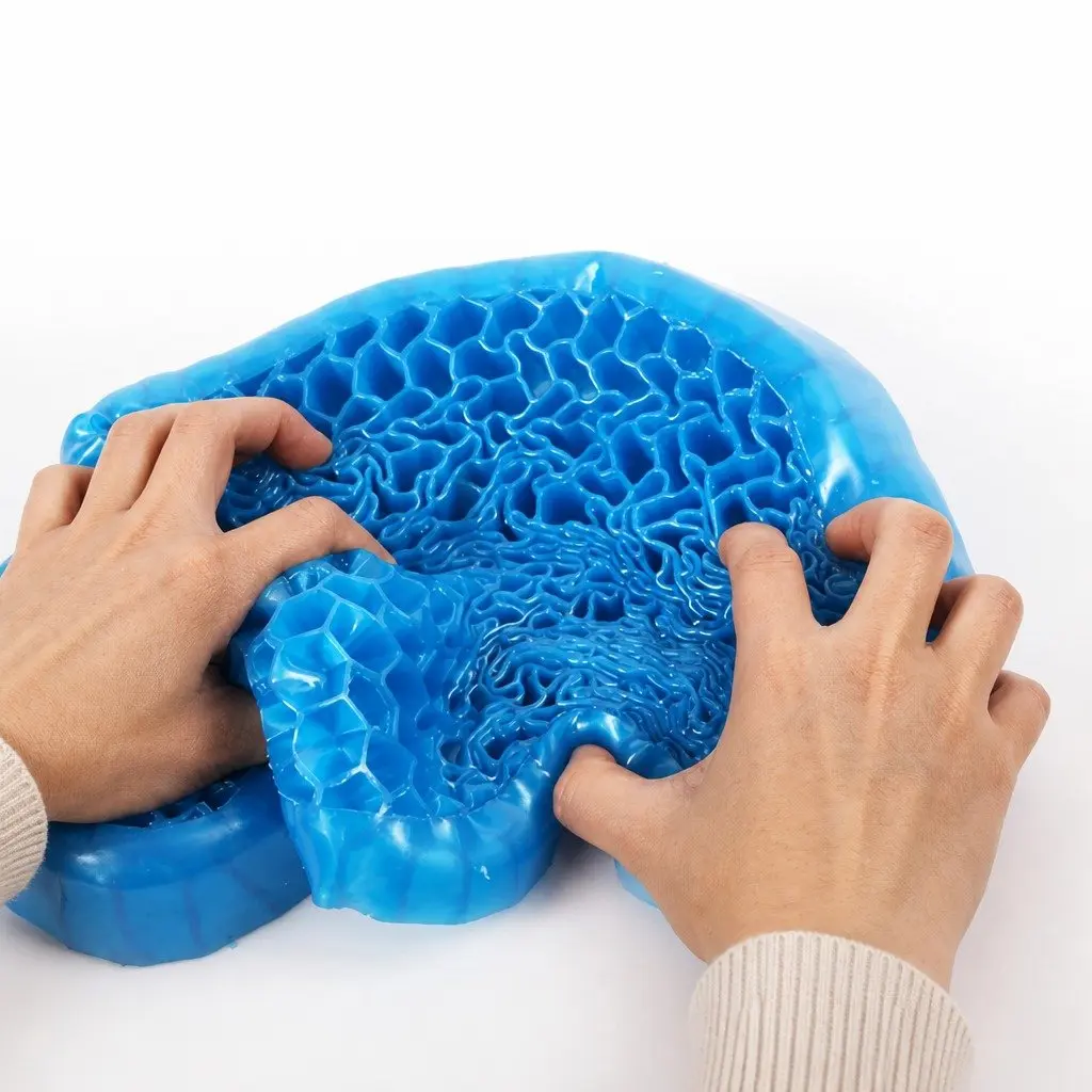 Gel Honeycomb Seat Cushion for Office Home Car Chair 42 x 35 x 5 cm