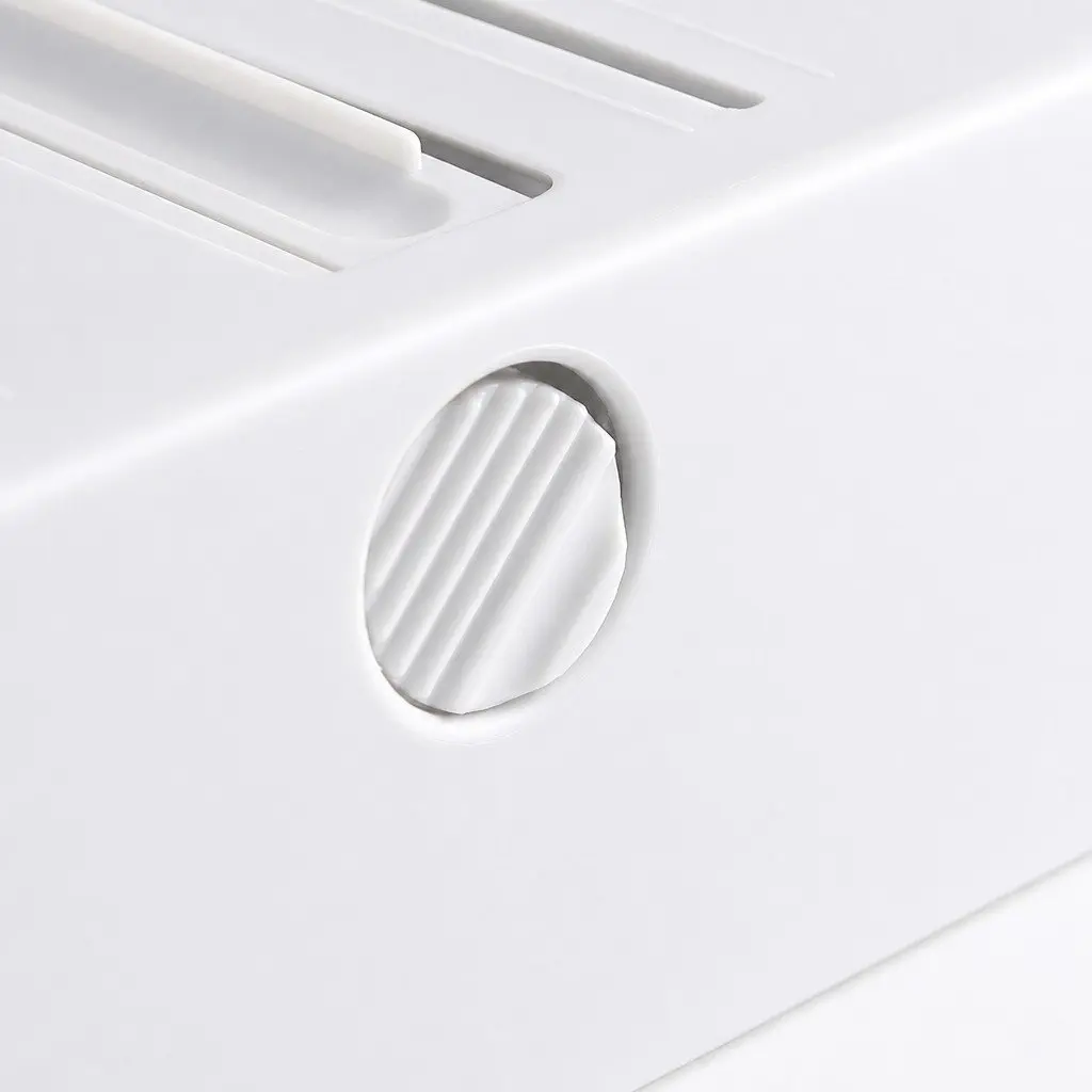 Wall Mounted Kitchen Rack Paper Towel Holder Foil Plastic Wrap Dispenser White 37.8cm x 31cm x 6.5cm