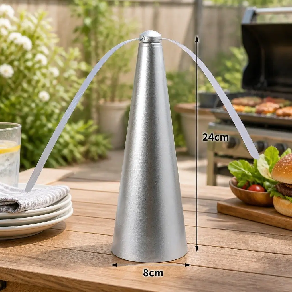 Fly Repellent Fan Outdoor Use 24cm Height 8cm Diameter