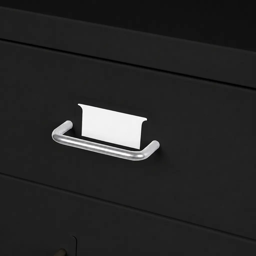 3 Drawer Filing Cabinet Steel Office Storage Organizer Compact 41cm x 28cm x 48cm