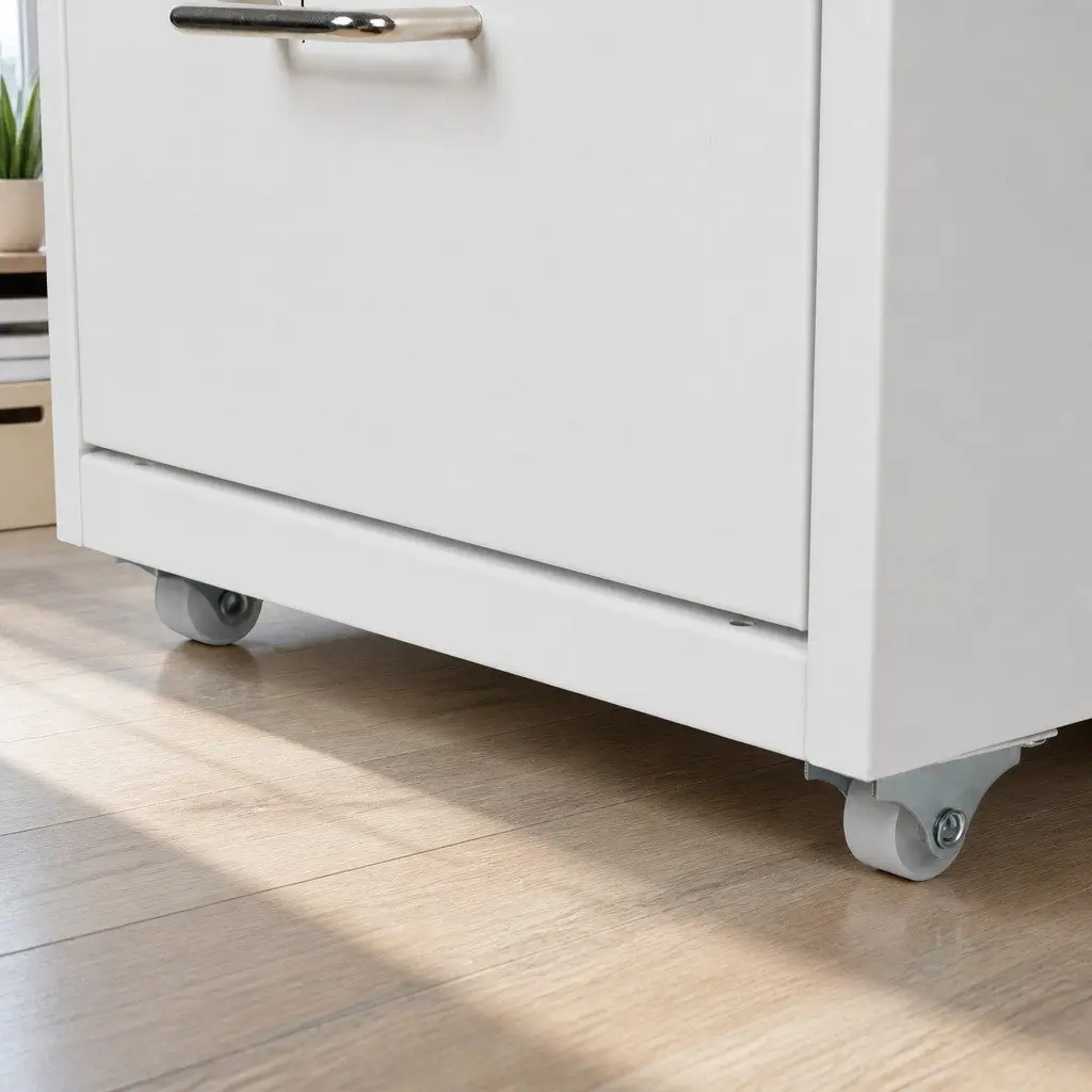 Filing Cabinet Office Storage Organizer 3 Drawer Compact Steel Frame