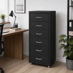Steel 6 Drawer Filing Cabinet: Dimensions & Specifications