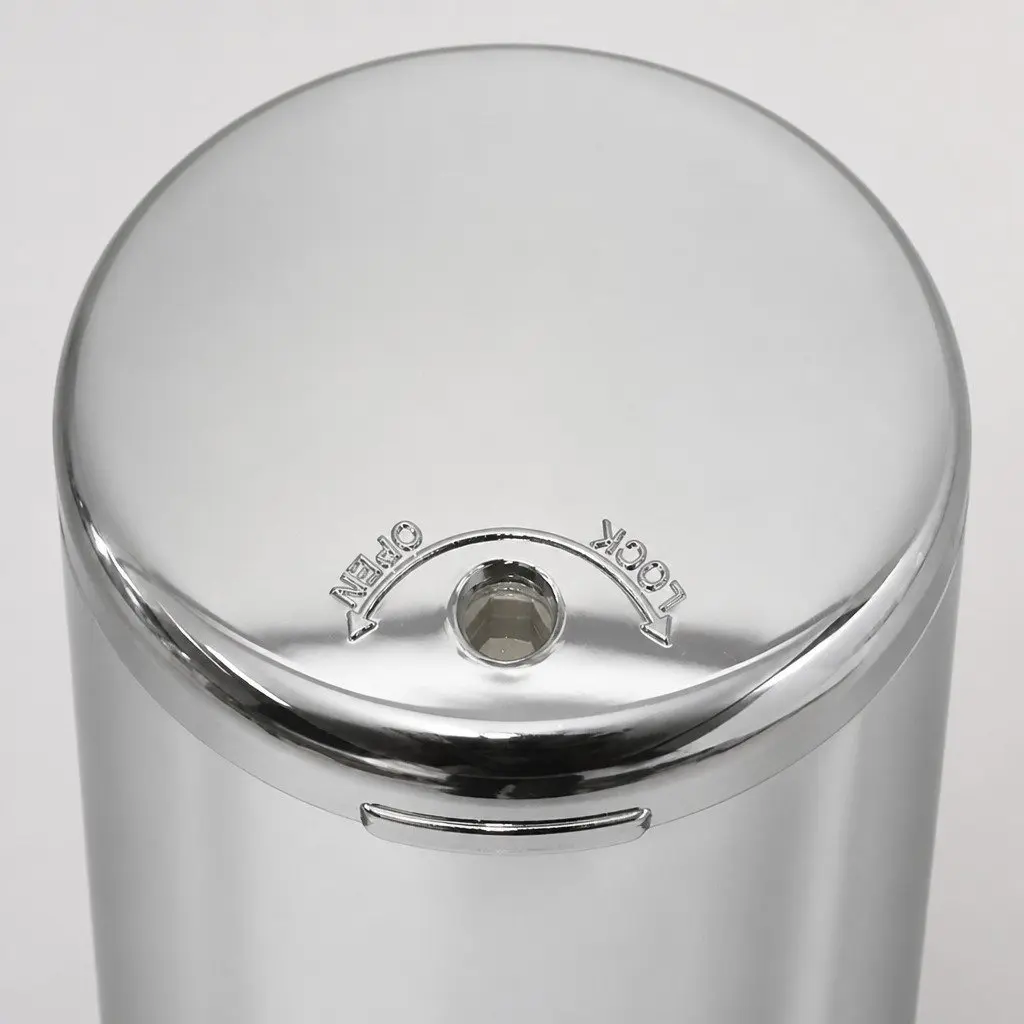 Silver Wall-Mounted Soap Dispenser