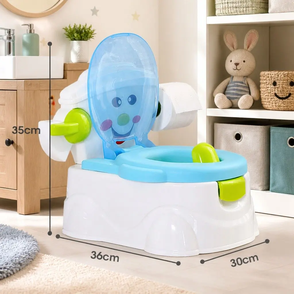 Kids Potty Trainer Seat 3-in-1 Step Stool Toddler Toilet Training with