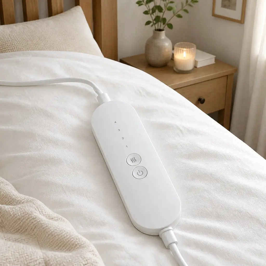 Electric Heating Pad Mat for Relaxation 60x39cm Grey 4 Temperature Settings