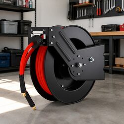 3/8" x 15m Air Hose Reel: Specs and Features