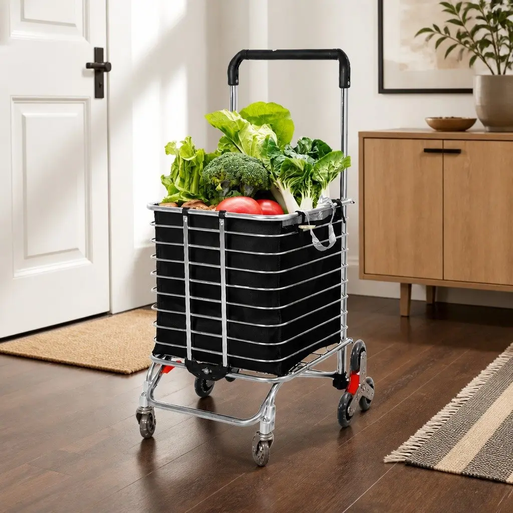 Foldable Shopping Cart with Wheels