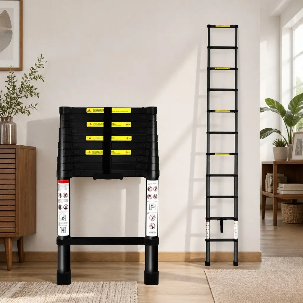 Telescopic Ladder for Home Garden 3.2M Aluminium Extendable Portable Multi-Purpose