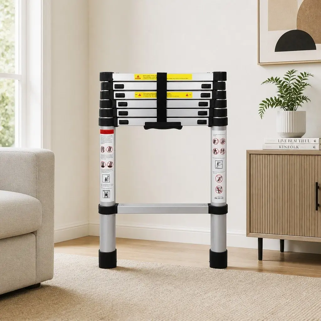 2M Telescopic Aluminium Step Ladder