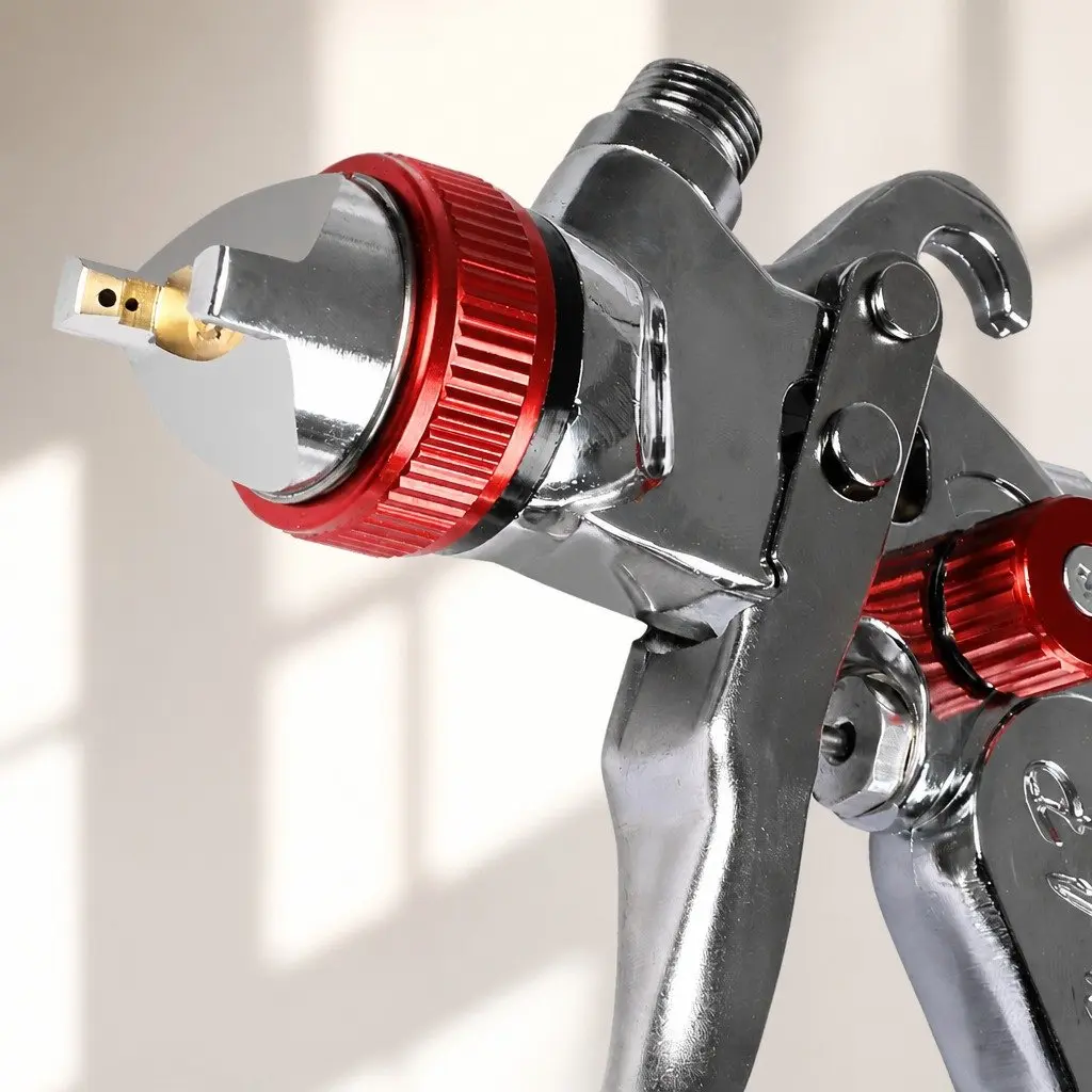 HVLP Spray Gun Kit Professional Paint Sprayer Adjustable Fluid Pattern Air