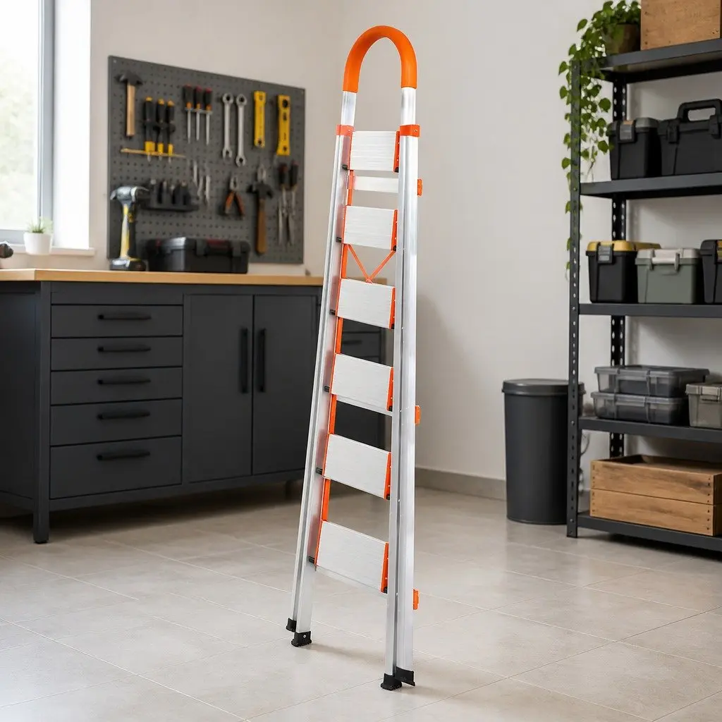6 Step Aluminium Folding Ladder