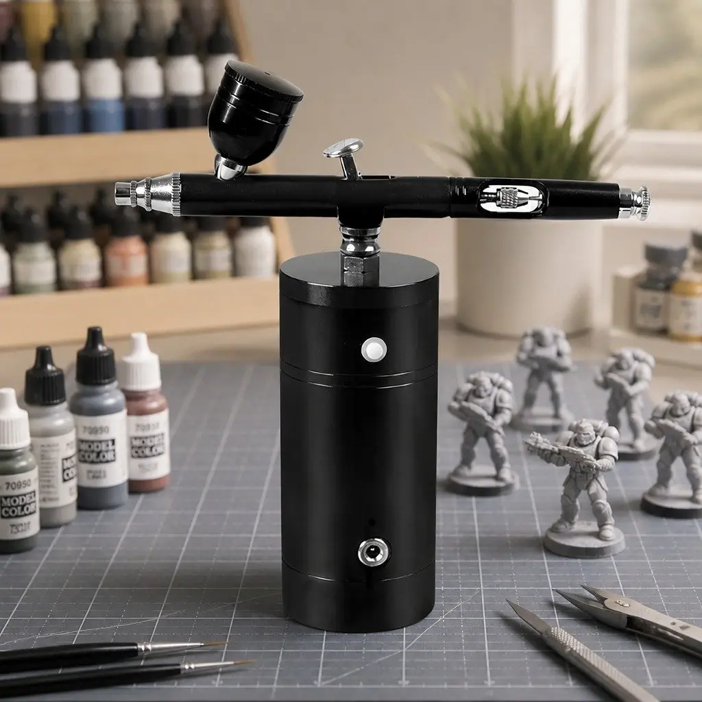 Airbrush Kit Cordless Handheld Compressor Spray Pen Painting Tattoo Cake Makeup