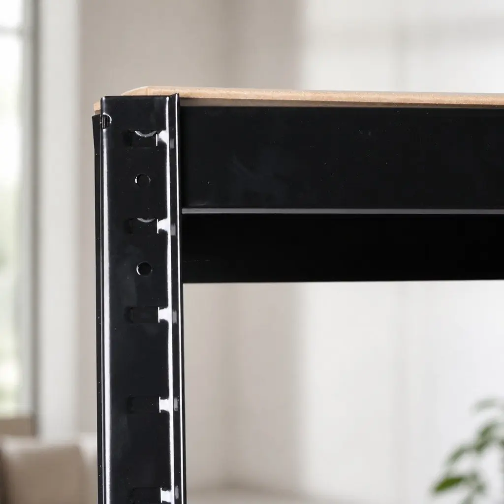 5-Tier Storage Shelving Unit Garage Warehouse Rack Black