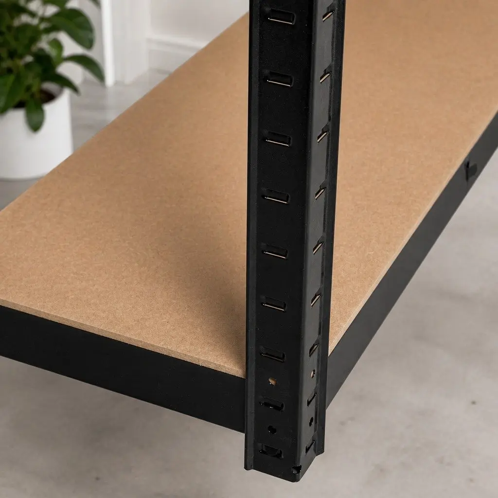 5-Tier Storage Shelving Unit Garage Warehouse Rack Black