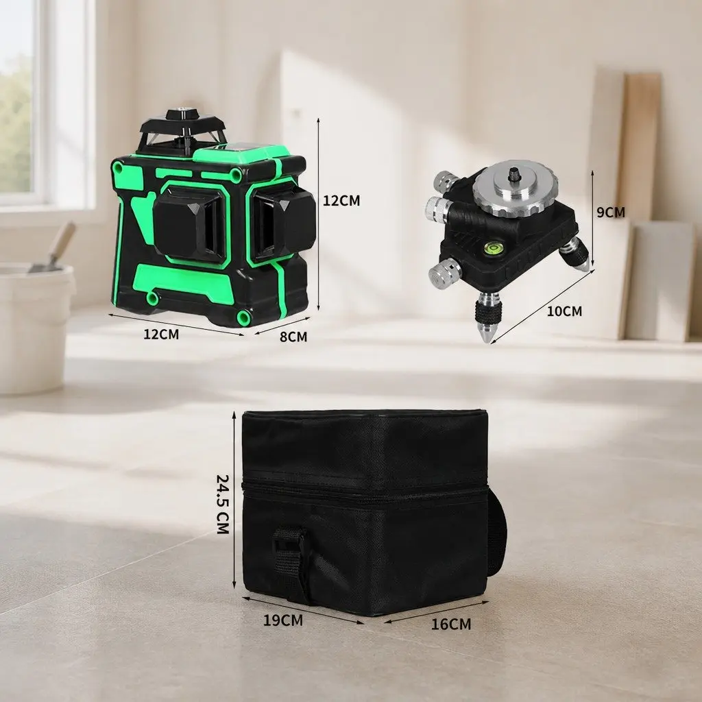 Green Laser Level Self-Levelling 12 Line Tool