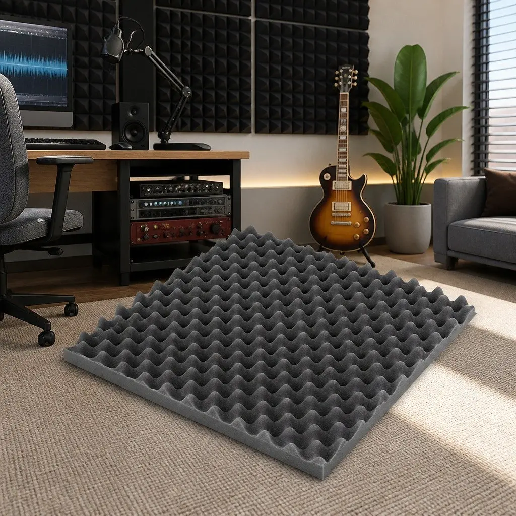 Acoustic Foam Wall Panels 14 Pack 50x50x5cm Sound Absorption Studio Home Theatre