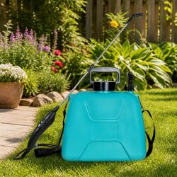 8L Electric Garden Sprayer With 3 Interchangeable Nozzles Telescopic Rod