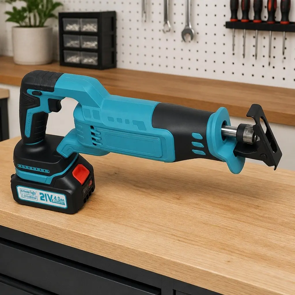 Cordless Reciprocating Saw for Wood and Metal Cutting 21V 22mm Stroke Length