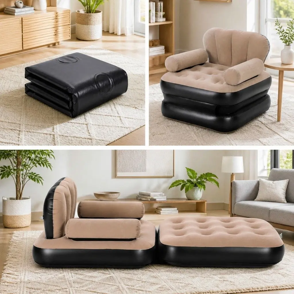 Inflatable Chair and Daybed with Pump