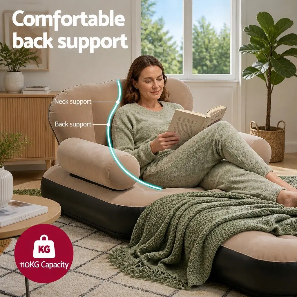 Inflatable Chair and Daybed with Pump