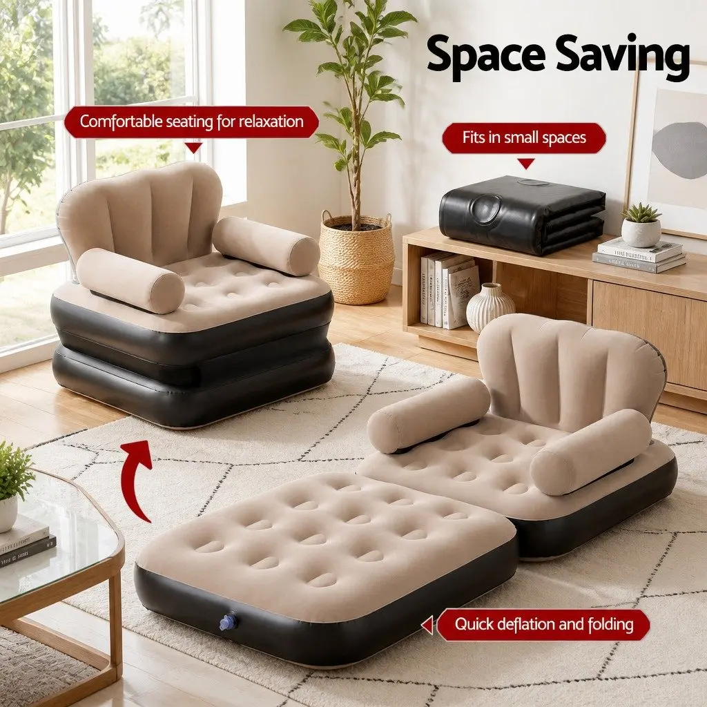 Inflatable Chair and Daybed with Pump