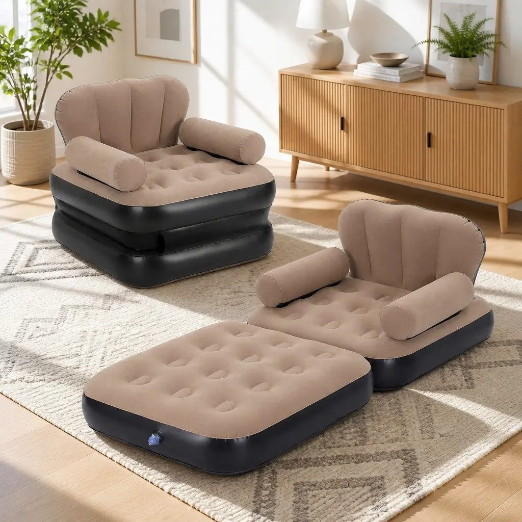 Inflatable Chair and Daybed with Pump