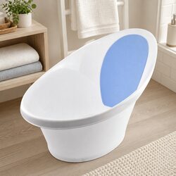 Baby Bath Tub with Backrest and Bum Bump Support for Newborns to 12 Months