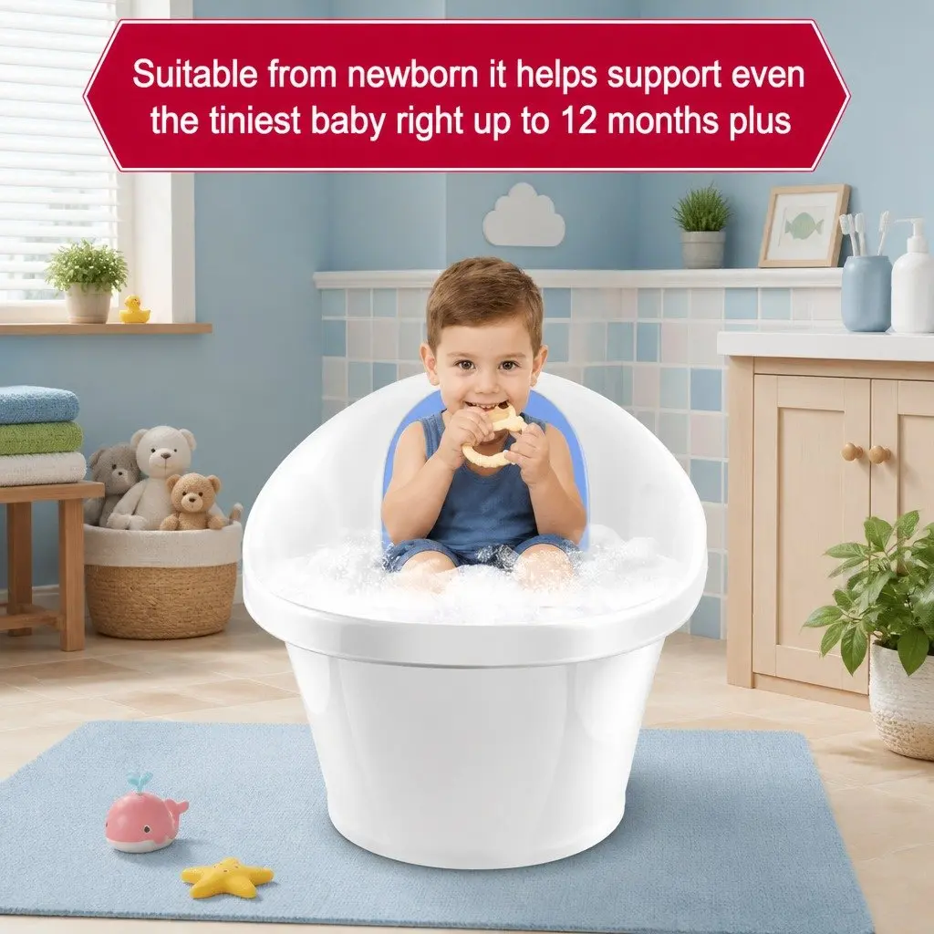 Baby Bath Tub with Backrest