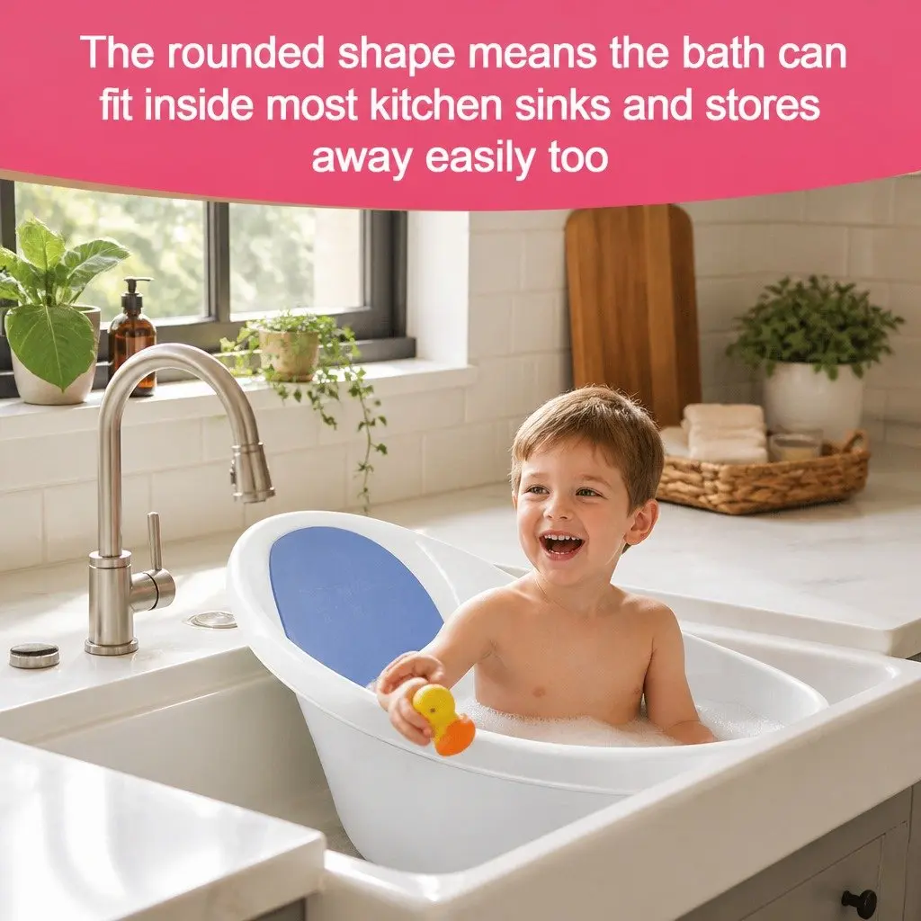 Baby Bath Tub with Backrest