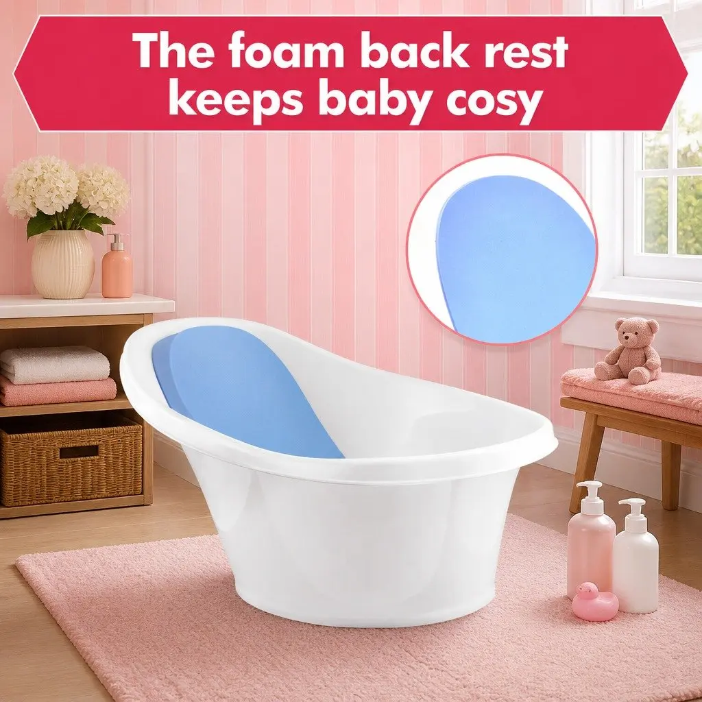 Baby Bath Tub with Backrest