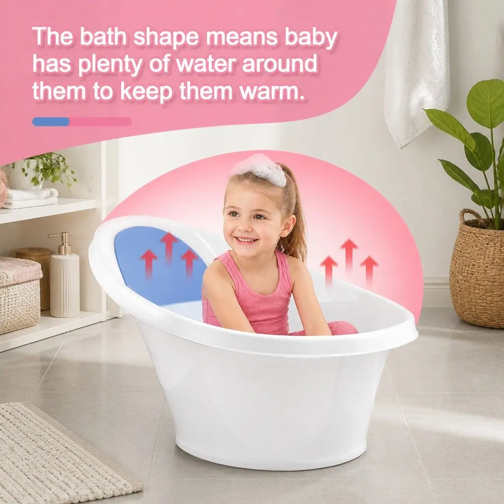 Baby Bath Tub with Backrest