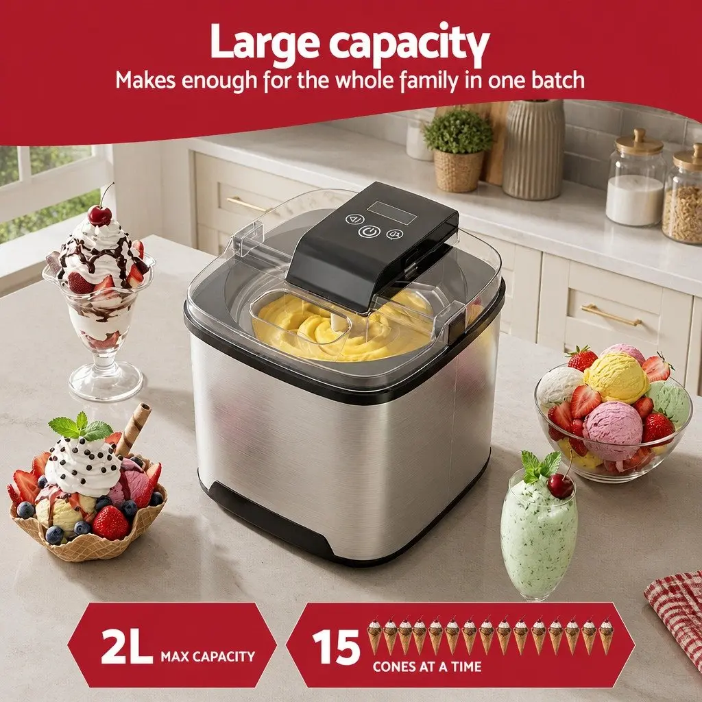 2L Ice Cream Maker Machine