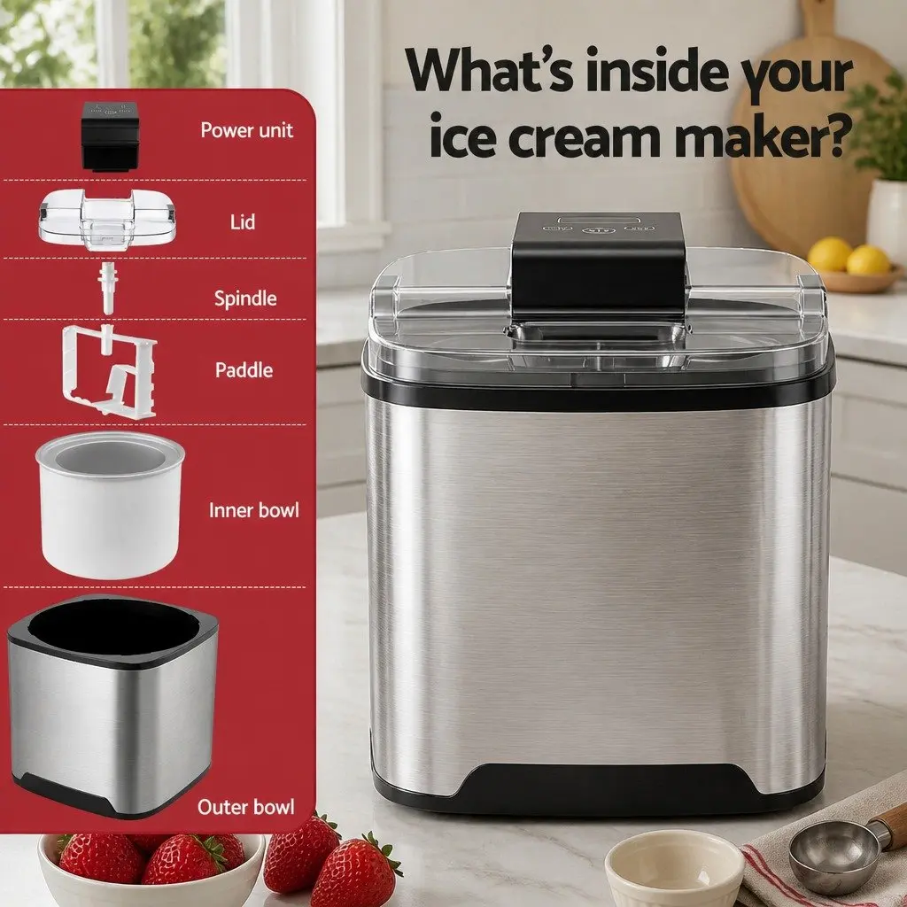 2L Ice Cream Maker Machine