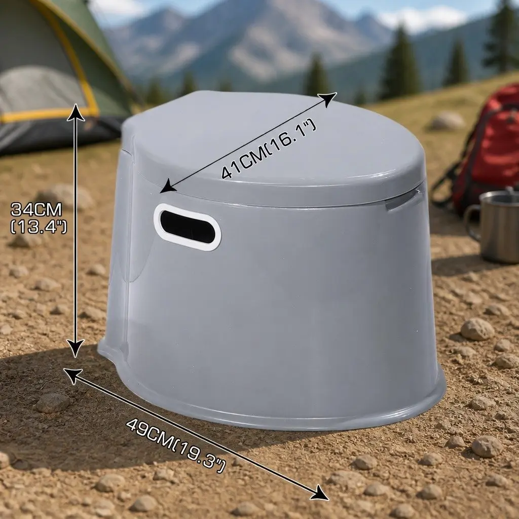 Portable Camping Toilet Outdoor Use 6L Capacity