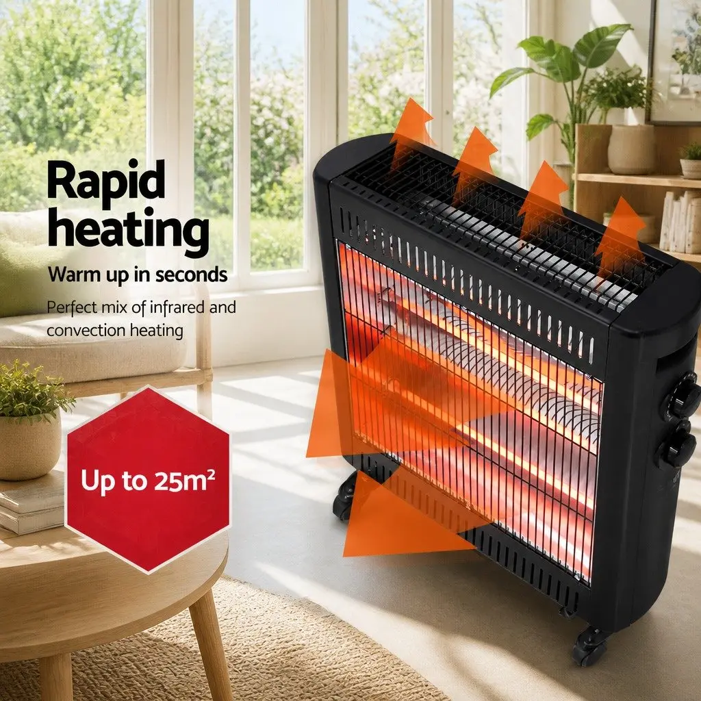 Infrared Heater with Quartz Elements 2200W