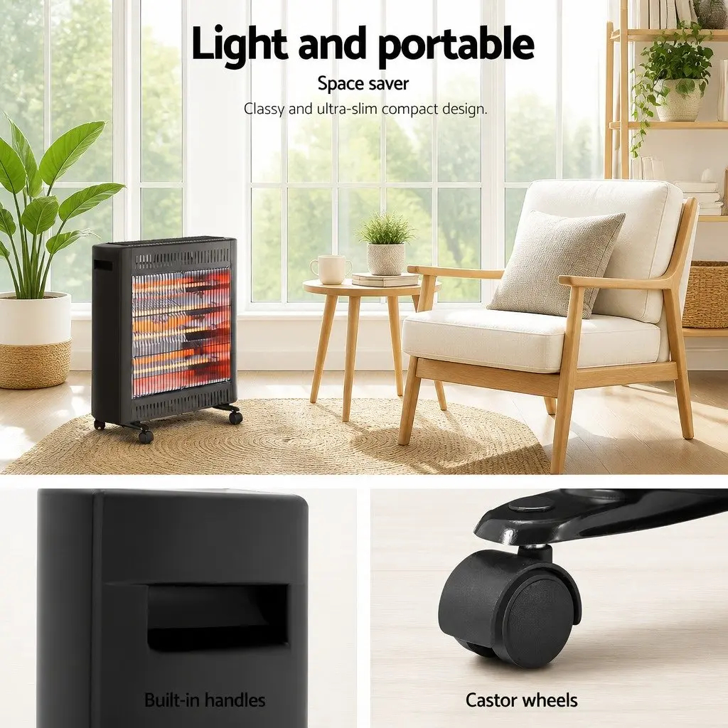 Infrared Heater with Quartz Elements 2200W