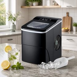 Portable Ice Cube Maker Machine 2L Water Tank Benchtop Quick Easy Black