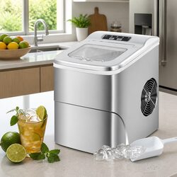 Compact Ice Maker: Dimensions 22.5cm x 31cm x 32cm