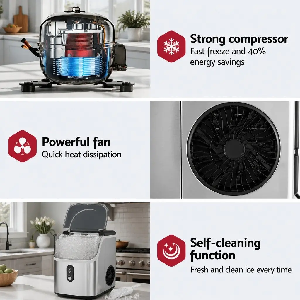 Silver Nugget Ice Maker Machine
