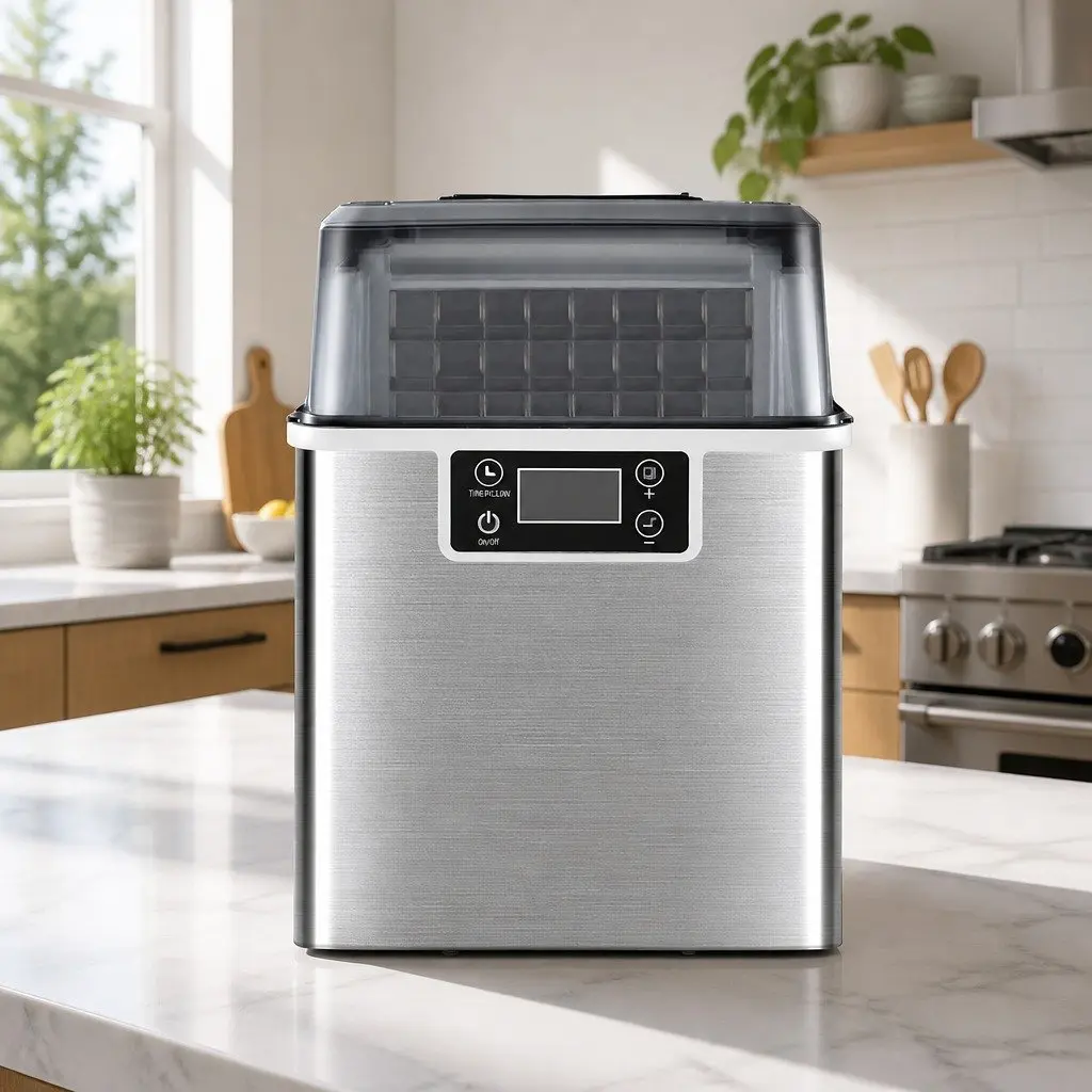 Ice Maker Machine 3.2L with Stainless Steel Finish