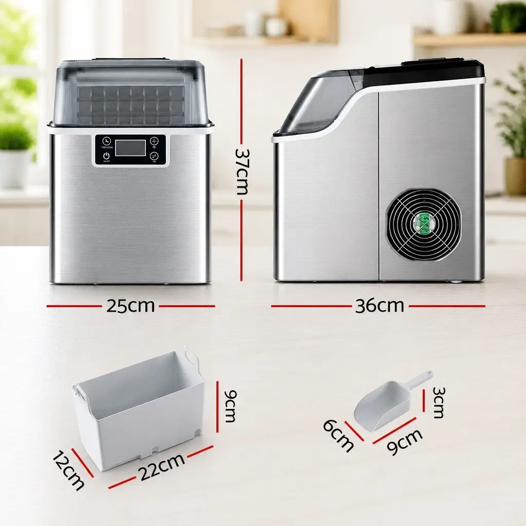 Ice Maker Machine Portable Countertop 3.2L Silver