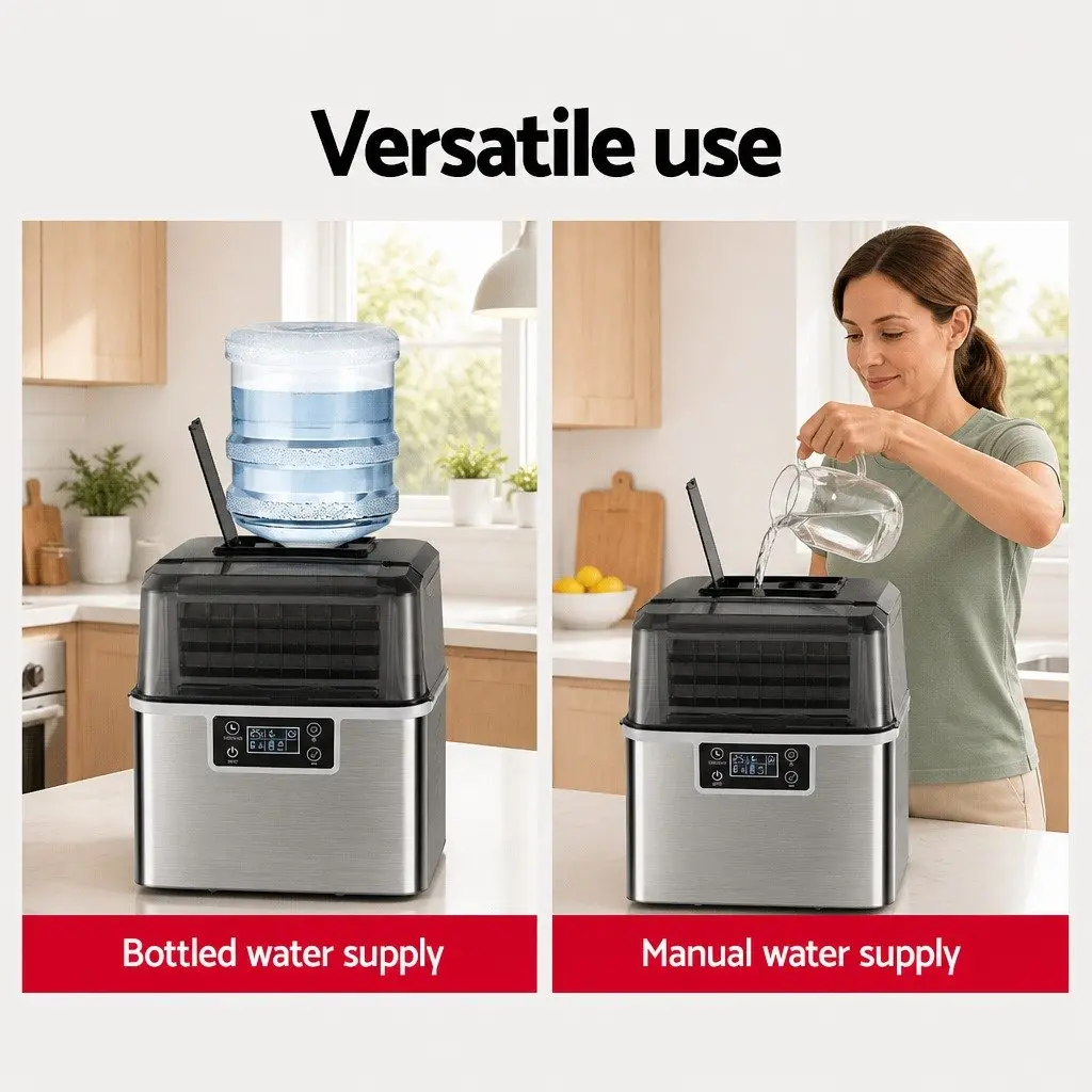 Ice Maker Machine Portable Countertop 3.2L Silver