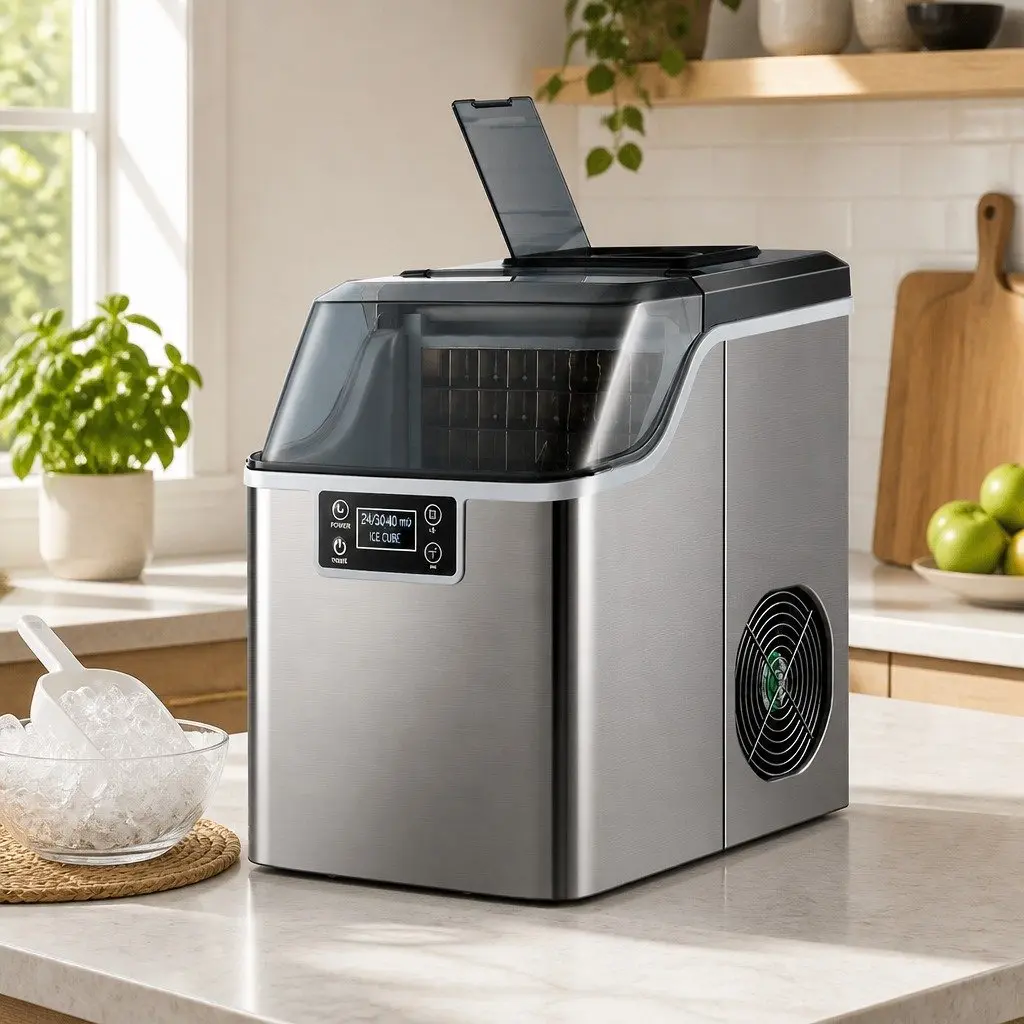 Ice Maker Machine Portable Countertop 3.2L Silver