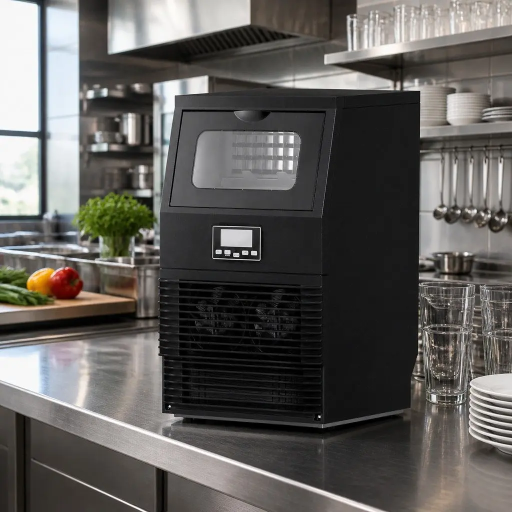 Ice Maker Machine for Kitchen 30kg Black