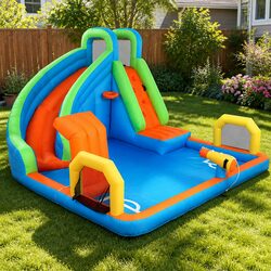 Factual Kids Inflatable Water Park: 427x374cm Play Area