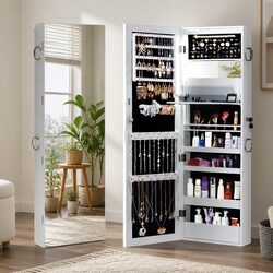 Full-Length Mirror Cabinet: 37cm L x 9cm W x 122cm H