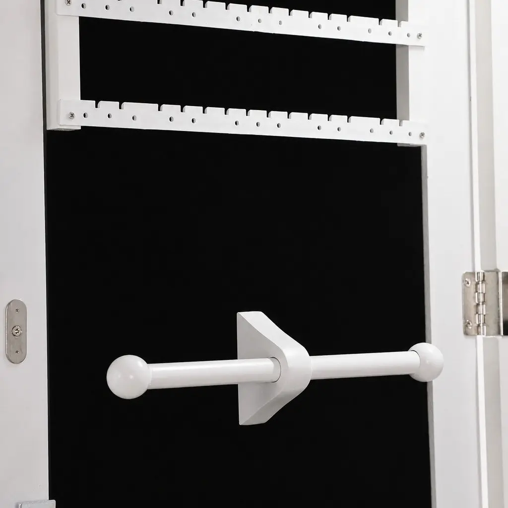 Jewellery Cabinet Full Length Mirror Wall Mounted Door Hanging Storage Organiser 37cm x 9cm x 122cm